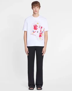 Clearance candy print straight fit t-shirt T-shirts & Polos