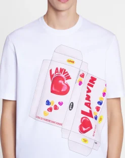 Outlet candy print straight fit t-shirt Women T-shirts & Sweatshirts