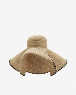 New capeline hat in raffia Women Hats