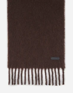 Sale fringed scarf in wool Scarves