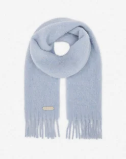 fringed scarf in wool Scarves