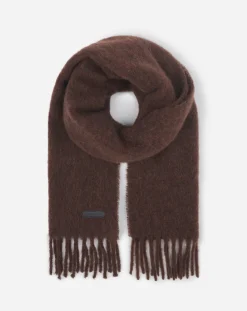Discount fringed scarf in wool Women Silks & Scarves