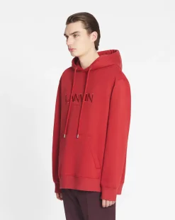 Online paris embroidered loose-fitting hoodie Knitwear & Sweatshirts