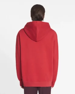 Online paris embroidered loose-fitting hoodie Knitwear & Sweatshirts