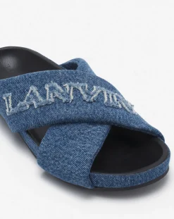 Outlet tinkle sandals in denim Women Sandals & Mules