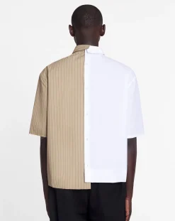 Online x future asymmetrical printed shirt Shirts