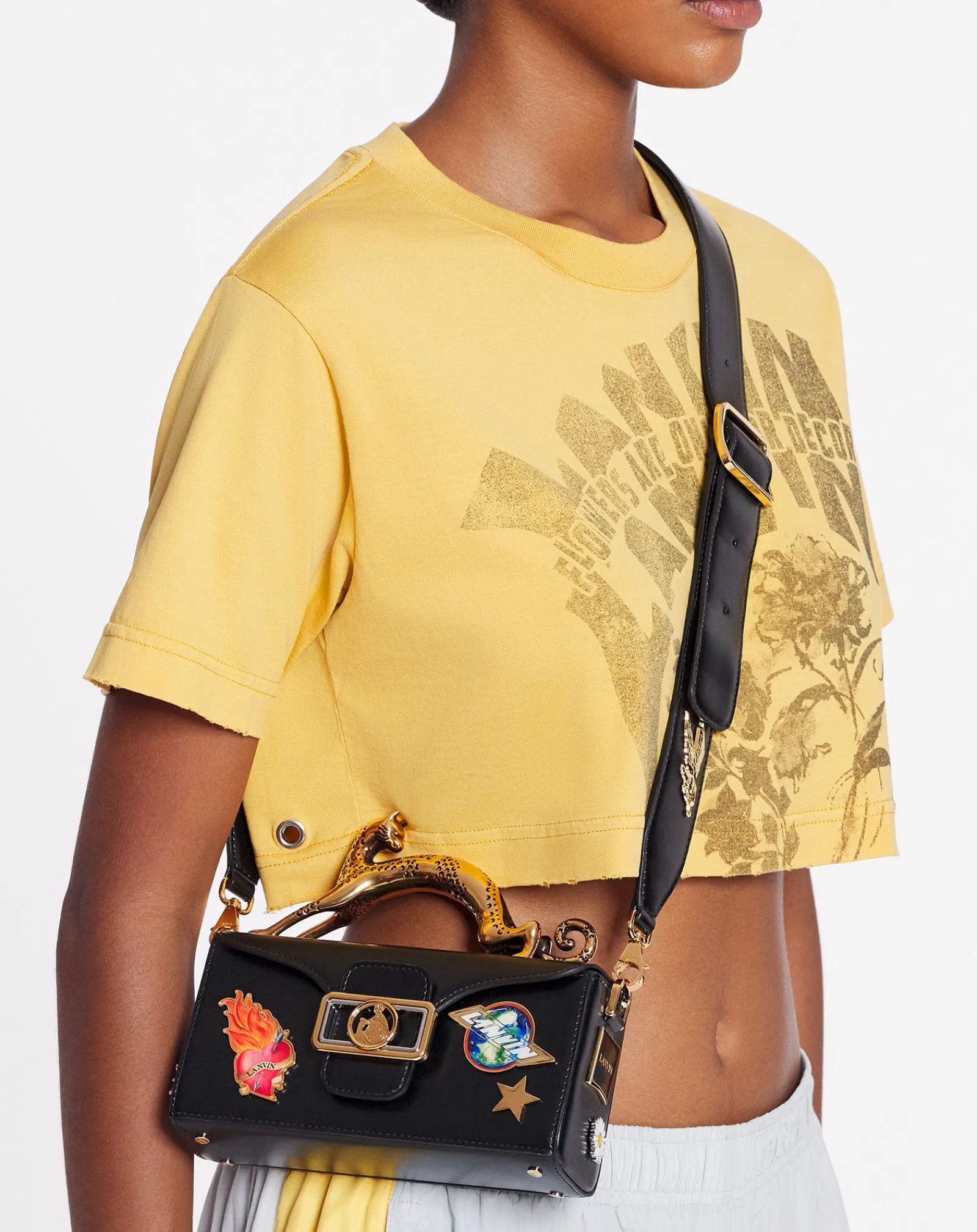 Sale x future cropped printed t-shirt Women T-shirts & Sweatshirts