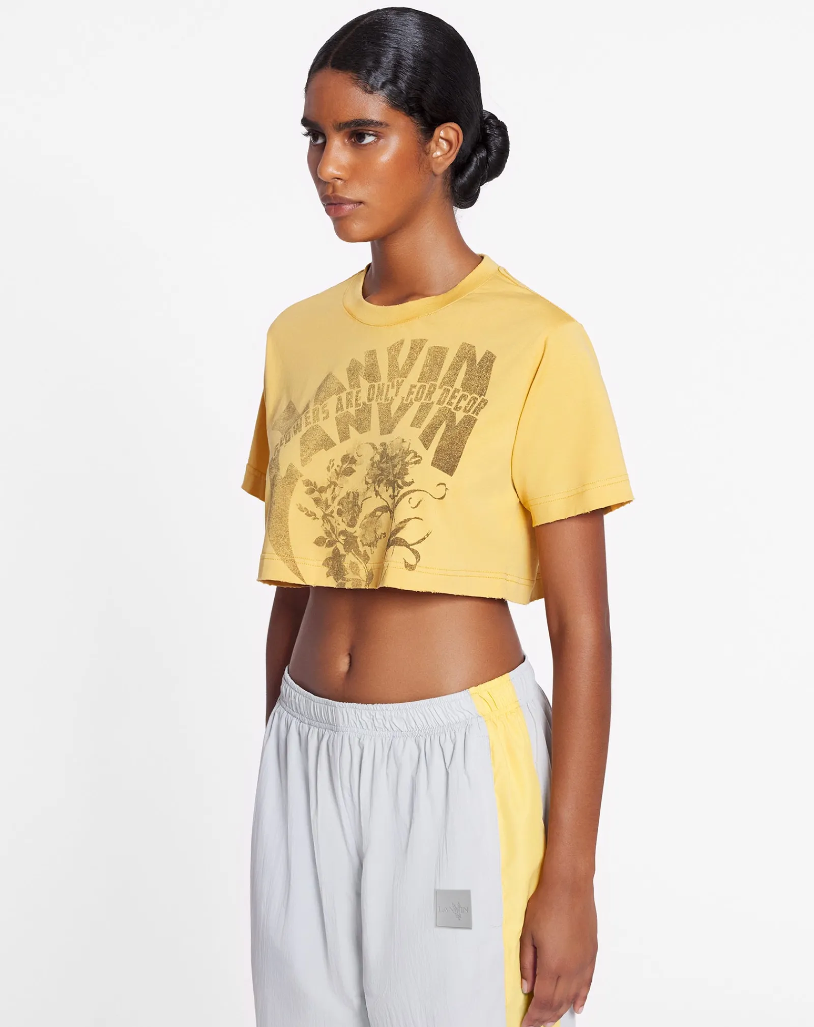 Sale x future cropped printed t-shirt Women T-shirts & Sweatshirts