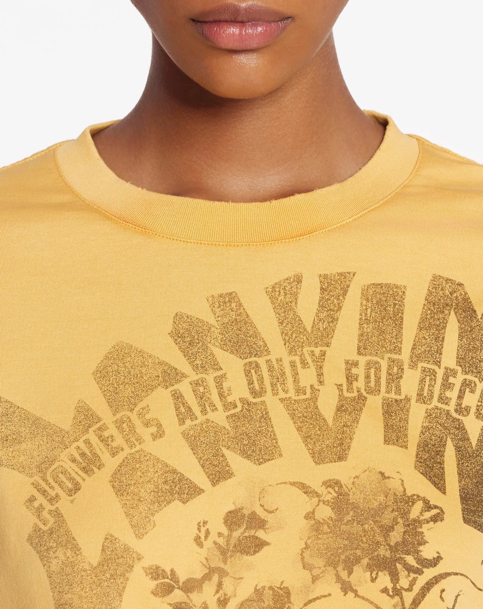 Sale x future cropped printed t-shirt Women T-shirts & Sweatshirts