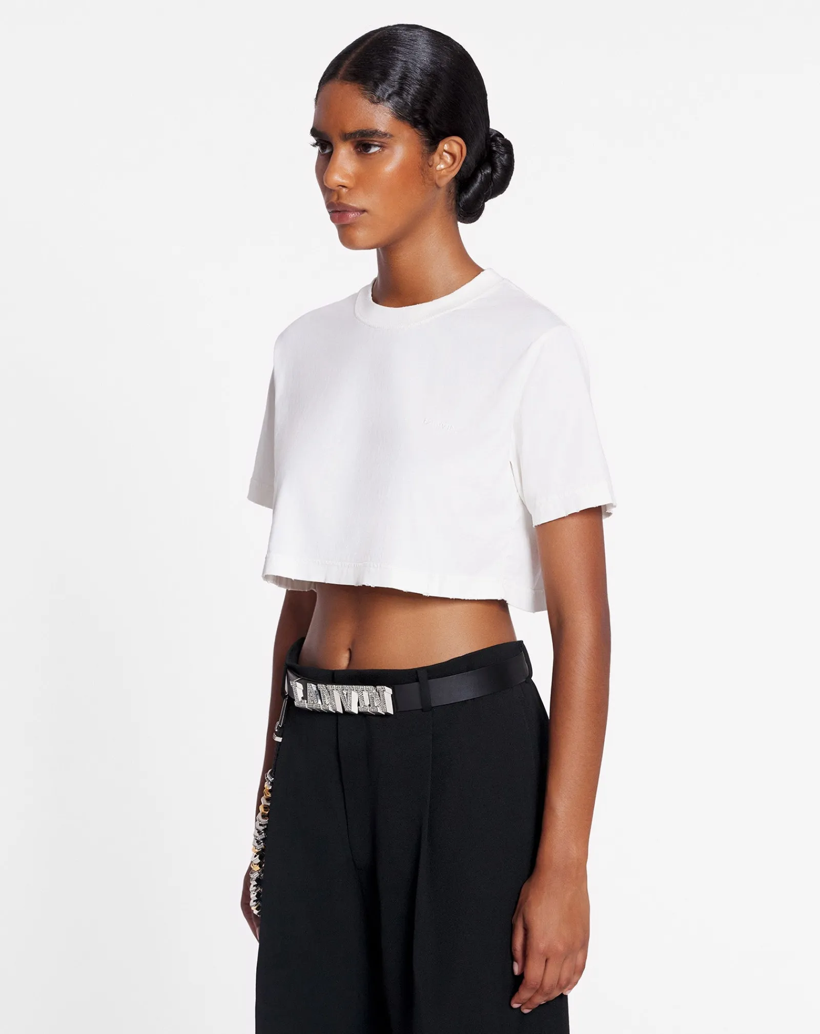 Clearance x future cropped printed t-shirt Women T-shirts & Sweatshirts