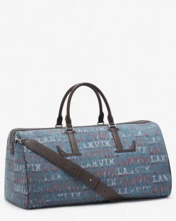 Best x future denim travel bag with logo print Tote Bags