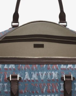 Best x future denim travel bag with logo print Tote Bags