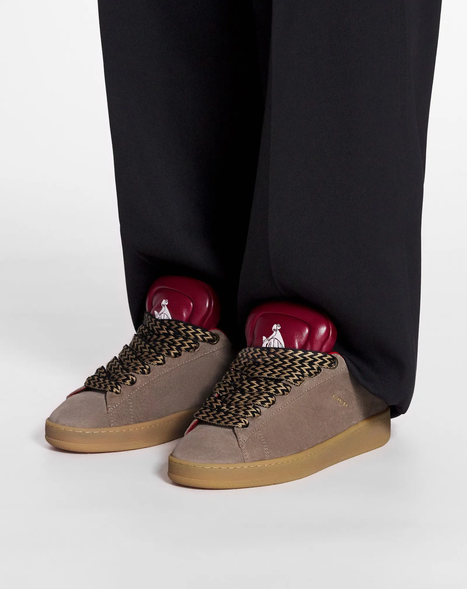 New x future hyper curb sneakers in leather and suede for men Curb Lite