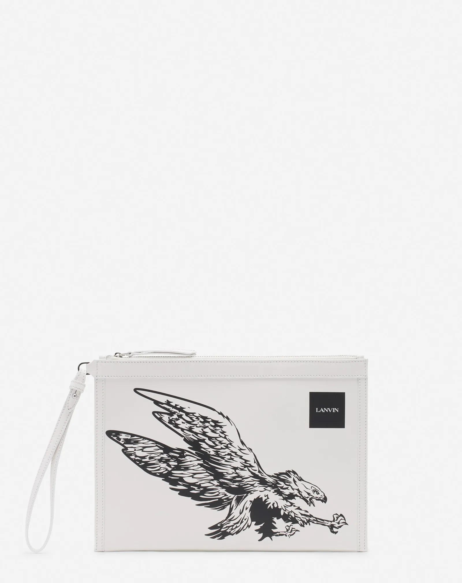 Discount x future leather clutch with eagle print Wallets & Small Leather Goods