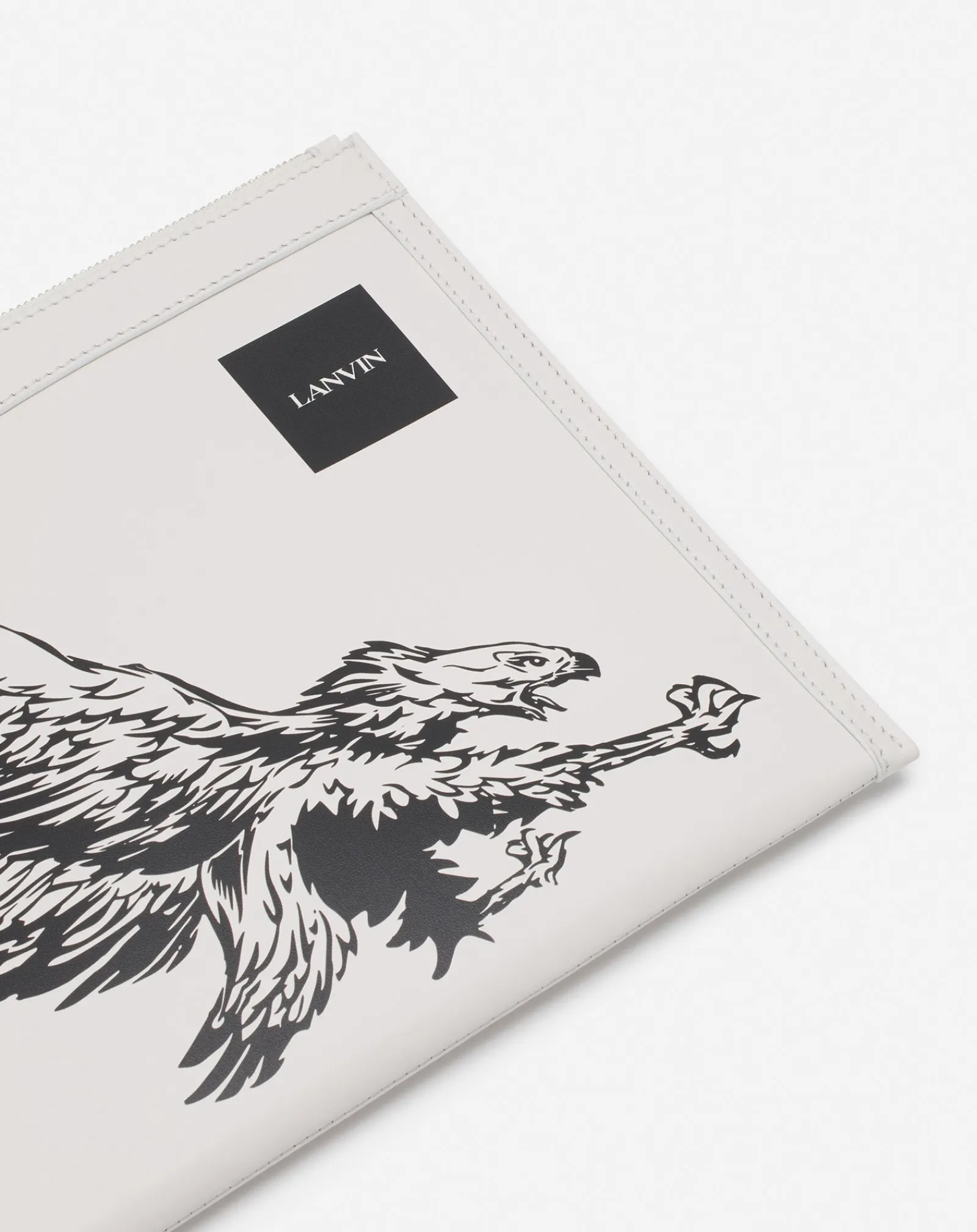 Discount x future leather clutch with eagle print Wallets & Small Leather Goods