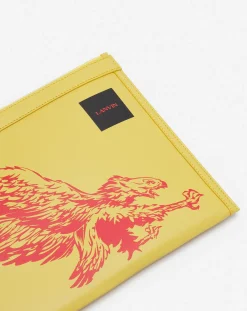 Best x future leather clutch with eagle print Wallets & Small Leather Goods