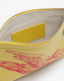 Best x future leather clutch with eagle print Wallets & Small Leather Goods