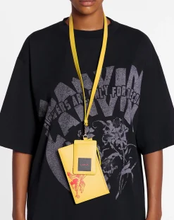 Clearance x future leather double clutch with eagle print Wallets & Small Leather Goods