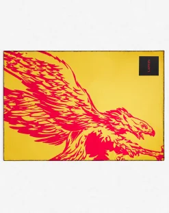 Clearance x future leather double clutch with eagle print Wallets & Small Leather Goods