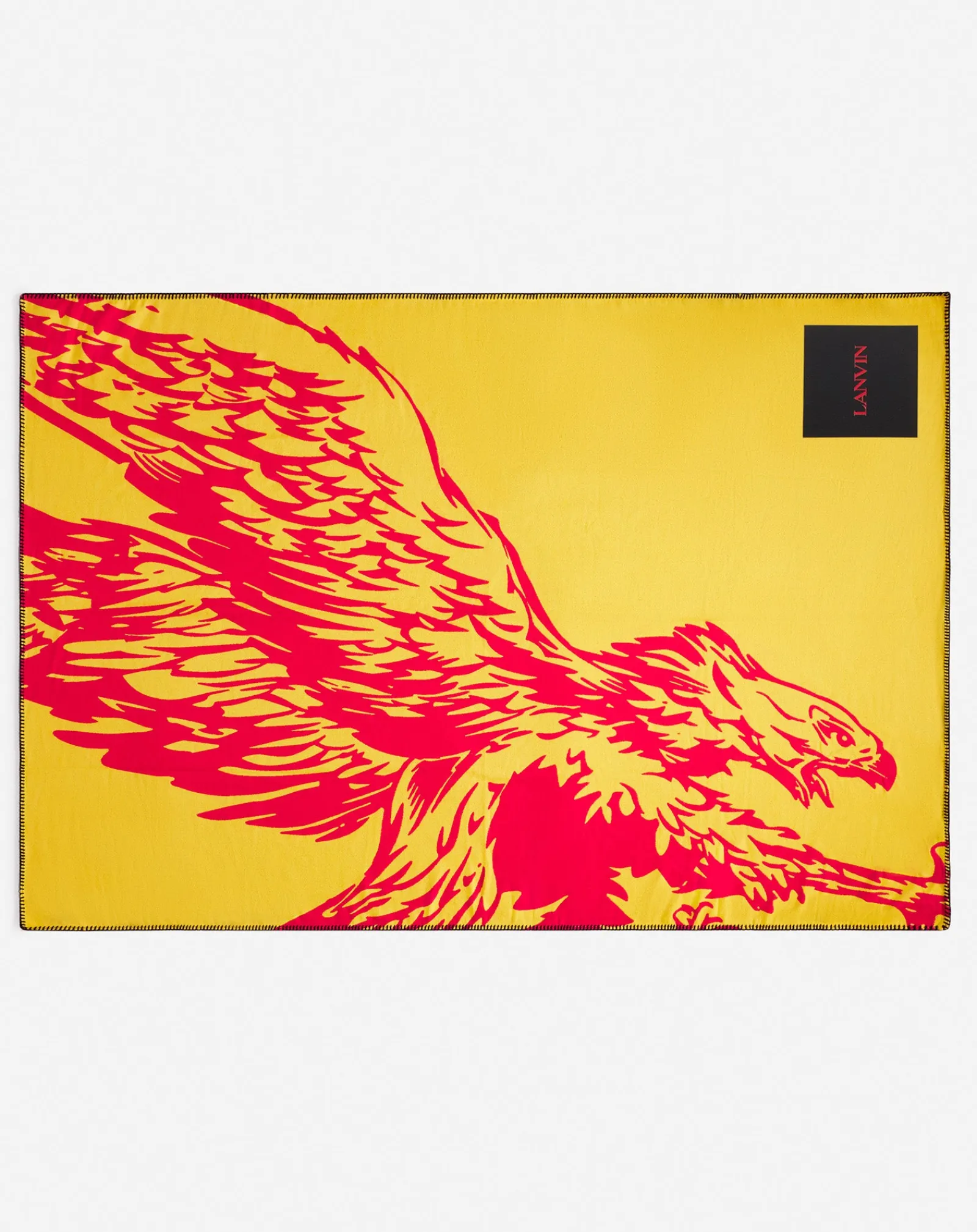 Clearance x future leather double clutch with eagle print Wallets & Small Leather Goods