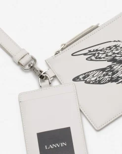 Sale x future leather double clutch with eagle print Wallets & Small Leather Goods