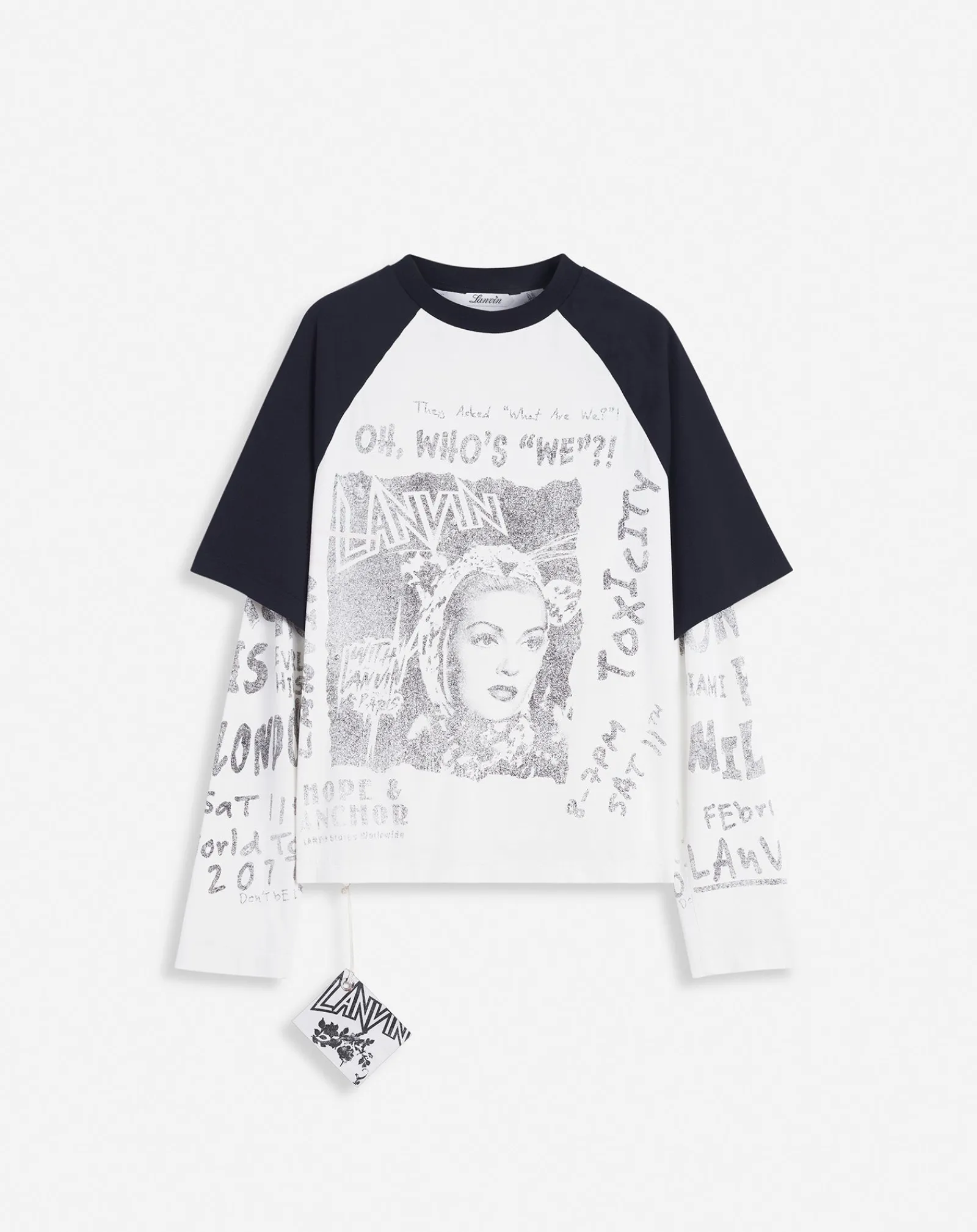x future long-sleeved print t-shirt Women T-shirts & Sweatshirts