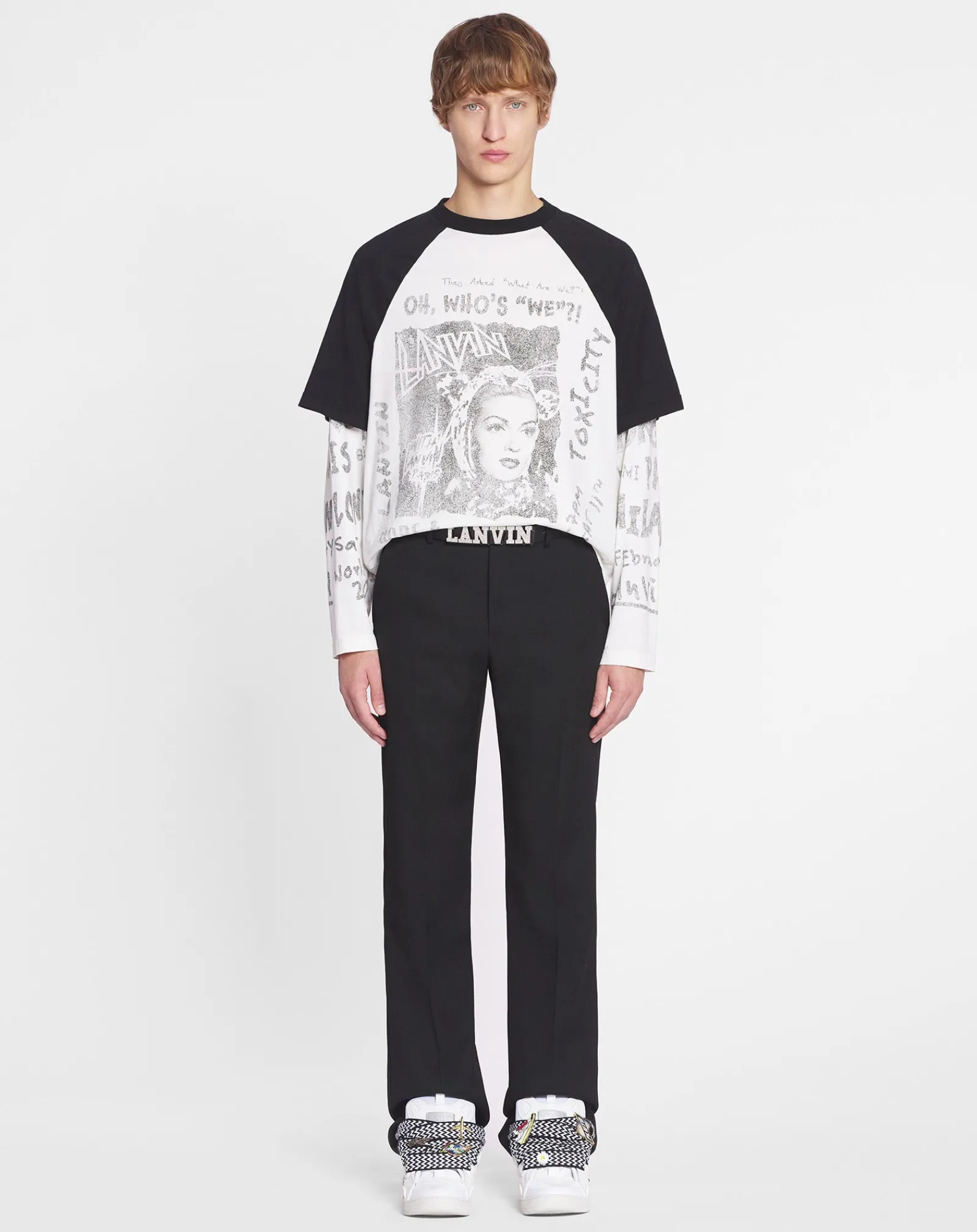 x future long-sleeved print t-shirt Women T-shirts & Sweatshirts