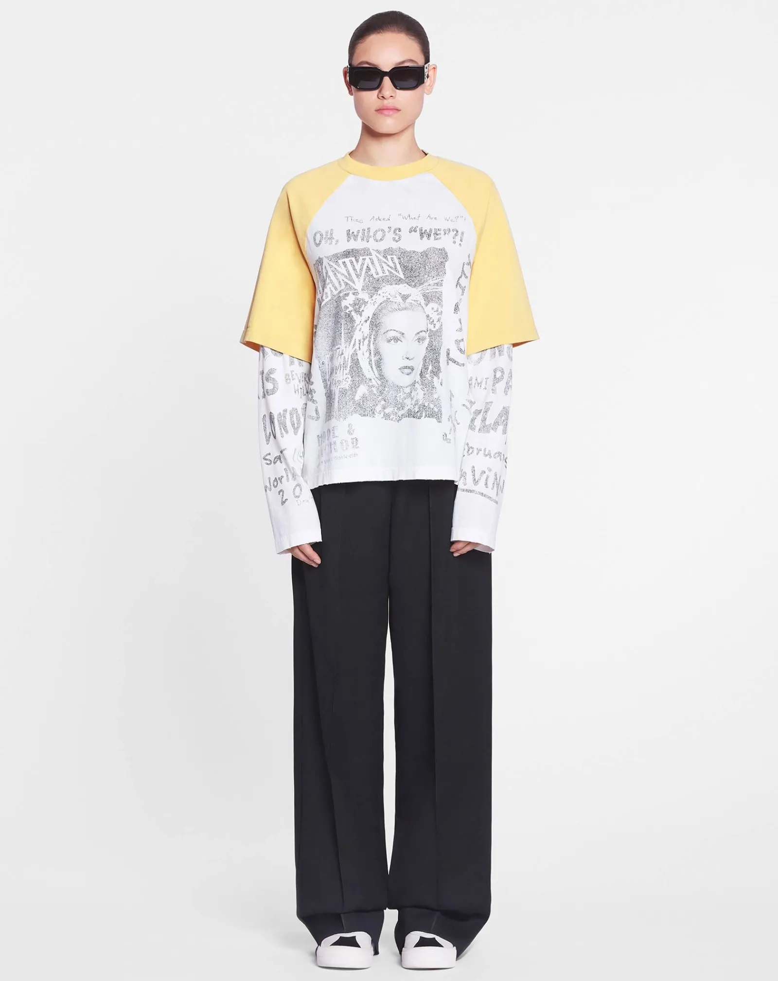 Sale x future long-sleeved print t-shirt Women T-shirts & Sweatshirts