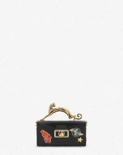Best x future pencil cat nano leather bag with pins Women Pencil
