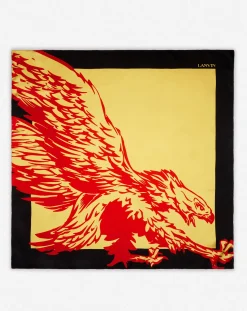 Best x future printed silk eagle scarf Hats