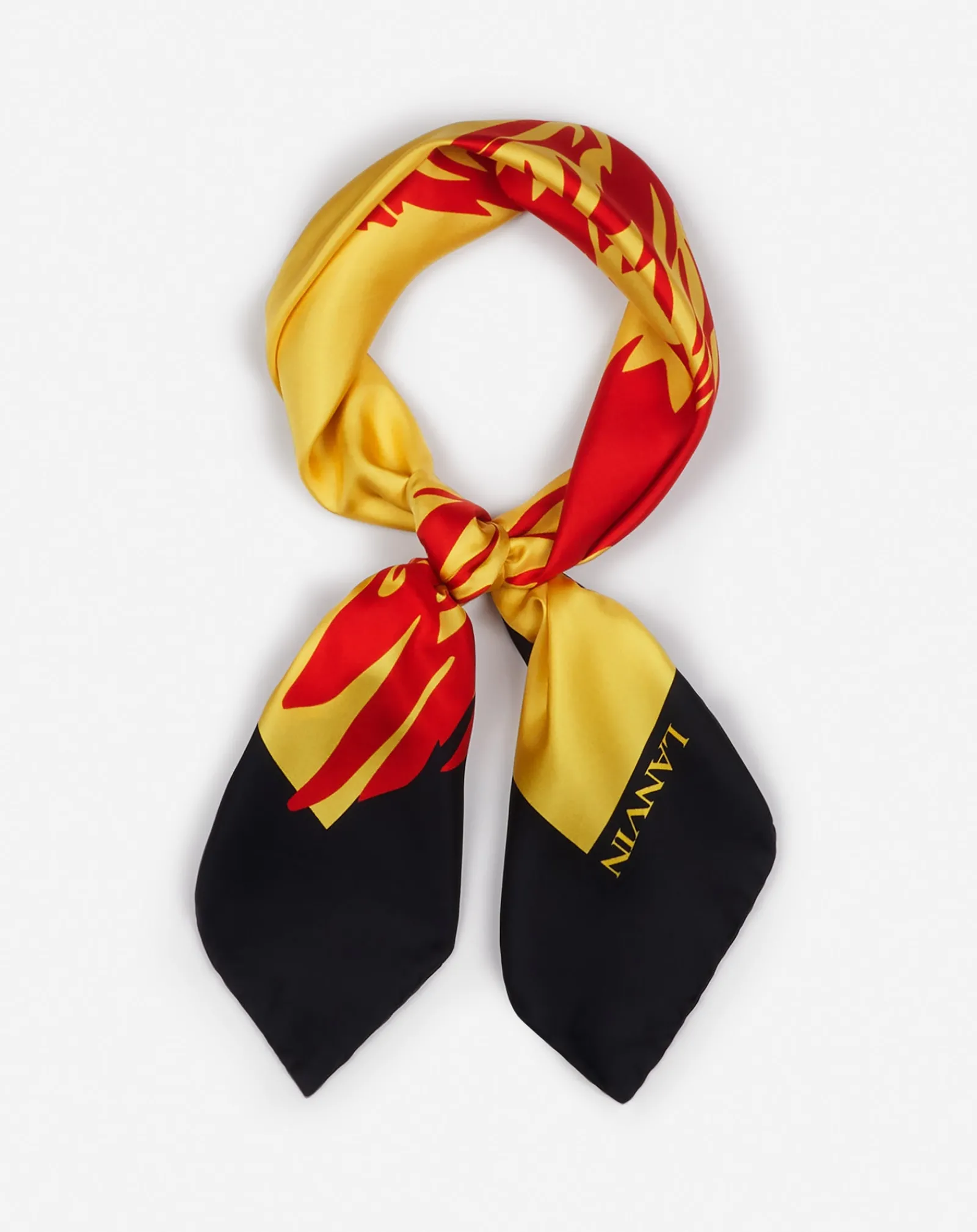 New x future printed silk eagle scarf Scarves