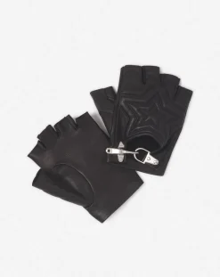 Hot x future quilted leather mittens Gloves