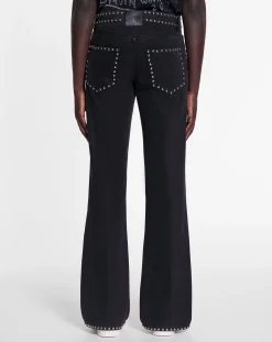 Online x future studded flared pants for men Pants & Shorts
