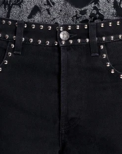 Online x future studded flared pants for men Pants & Shorts
