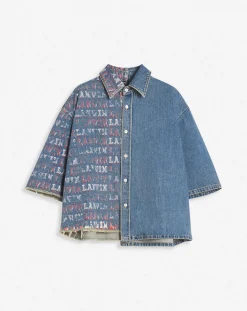 Sale x future unisex asymmetrical printed shirt Shirts