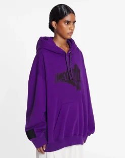 Online x future unisex baggy hoodie with eagle print Women T-shirts & Sweatshirts