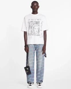 Best x future unisex loose-fit printed t-shirt Women T-shirts & Sweatshirts