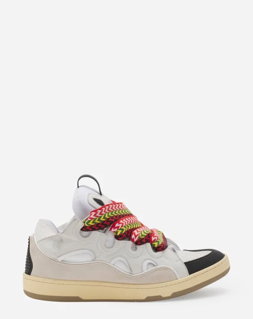 Leather curb sneakers BOY Boys (4-12 Years)