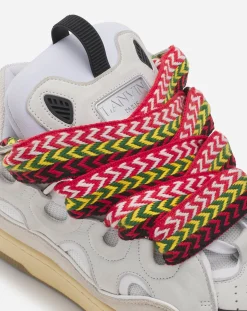 New Leather curb sneakers Women Sneakers