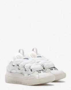 Clearance Leather curb sneakers Women Sneakers