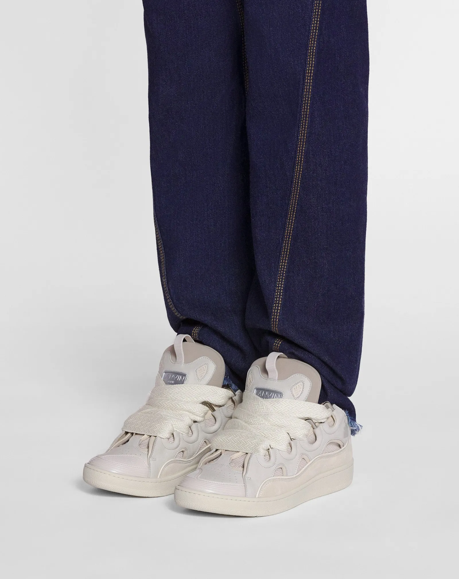 Hot Leather curb sneakers Sneakers