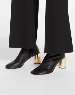 Hot Leather sequence by chunky heeled boots Women Boots & Booties