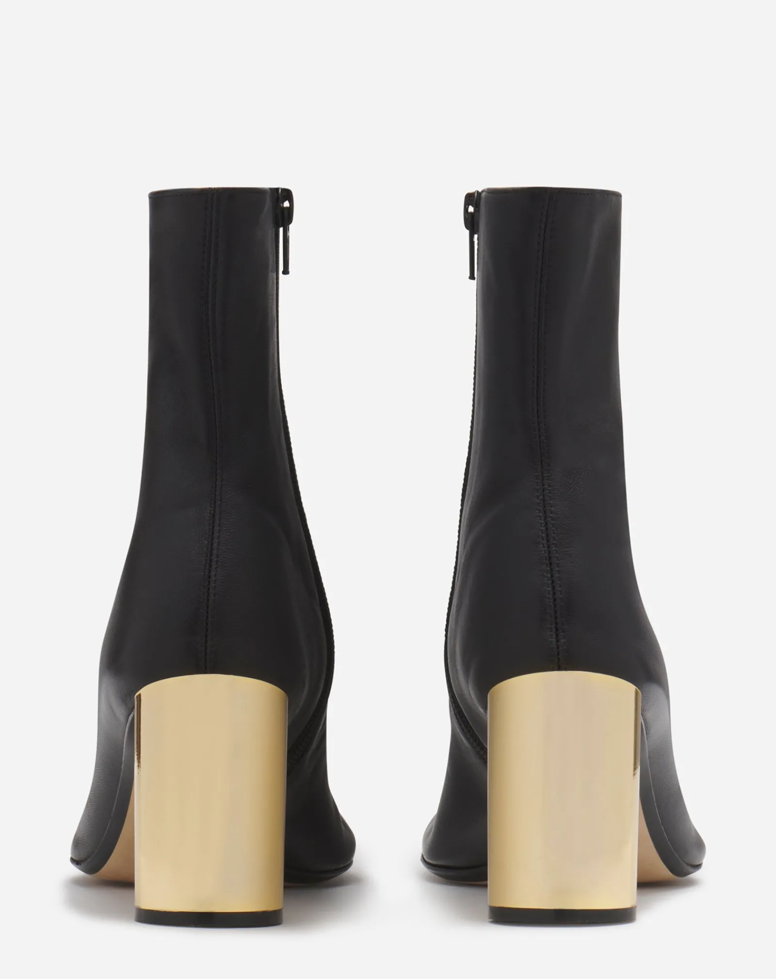 Hot Leather sequence by chunky heeled boots Women Boots & Booties