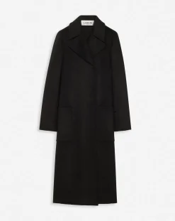 Outlet Long coat in double-faced cashmere Women Coats & Jackets