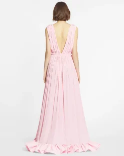 Outlet Long dress with ruffles Women Dresses