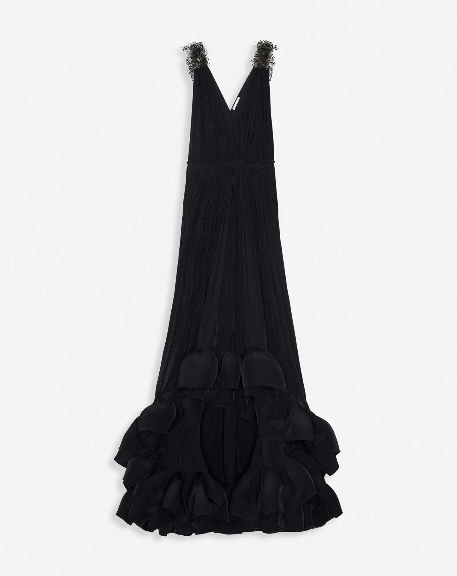 Long embroidered charmeuse evening gown Women Dresses