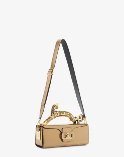 New Medium pencil cat bag in metallic leather Women Pencil