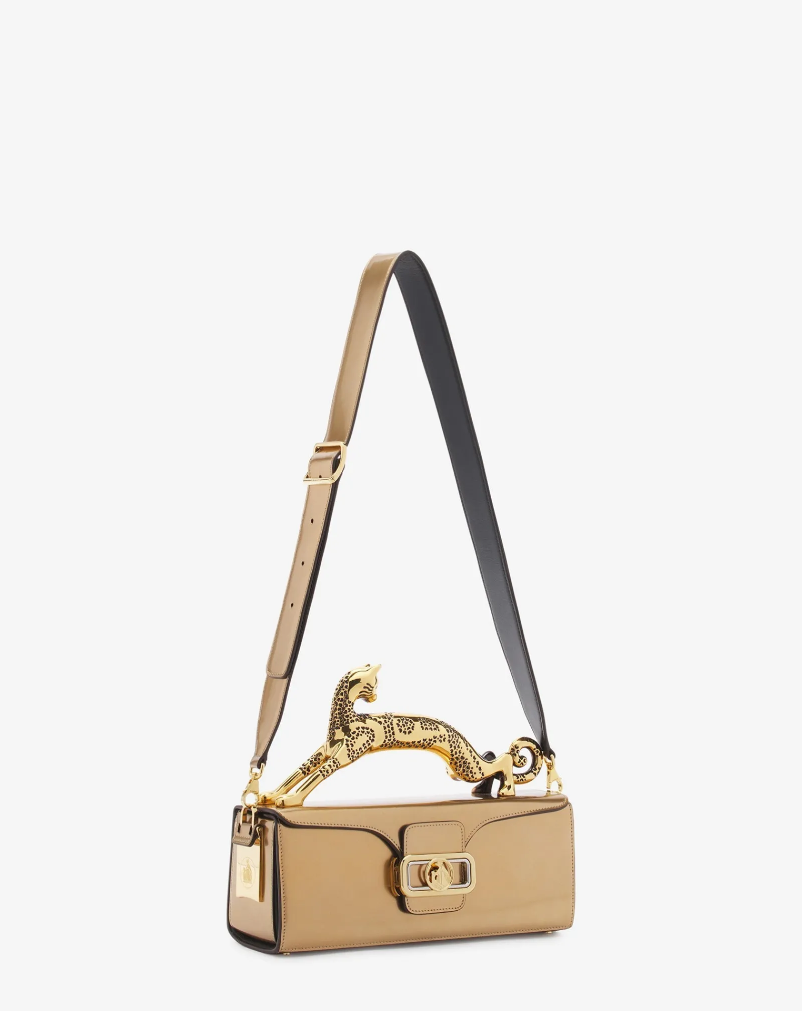 New Medium pencil cat bag in metallic leather Women Pencil