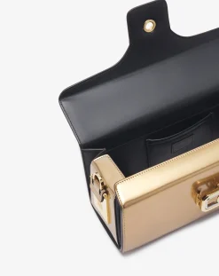 New Medium pencil cat bag in metallic leather Women Pencil