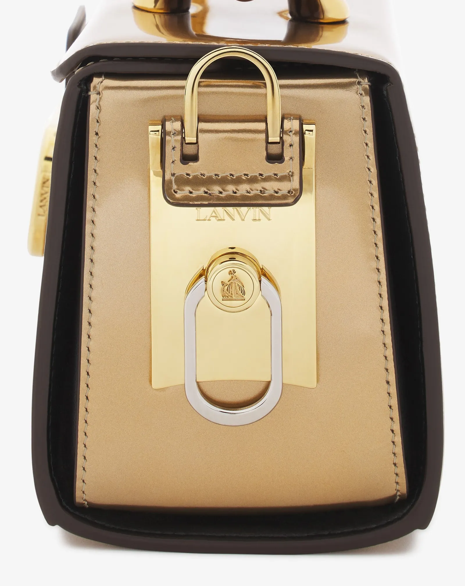 New Medium pencil cat bag in metallic leather Women Pencil